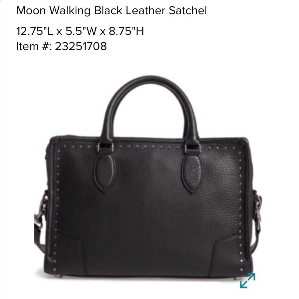 Rebecca Minkoff Moonwalking Black Leather Satchel